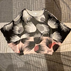 DVF Robyn comet print silk top